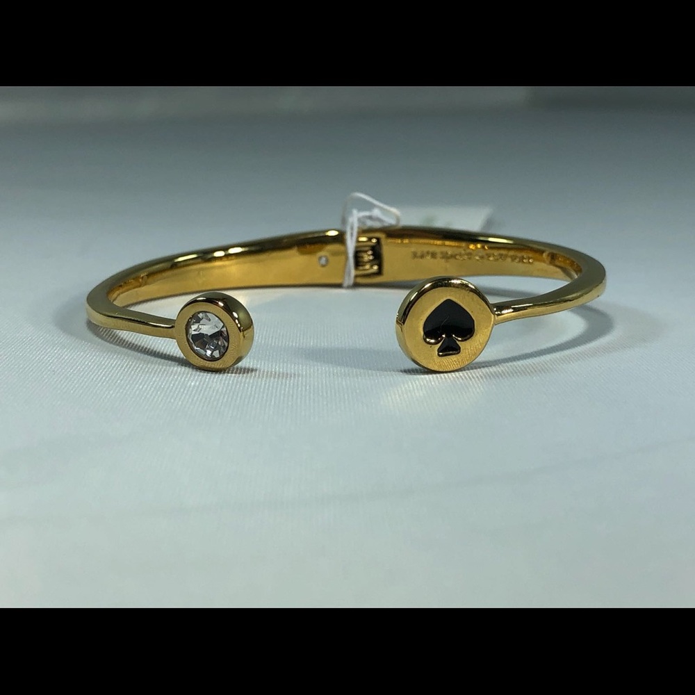 ♠️ KATE SPADE ♠️SPOT THE SPADE OPEN HINGE BRACELET